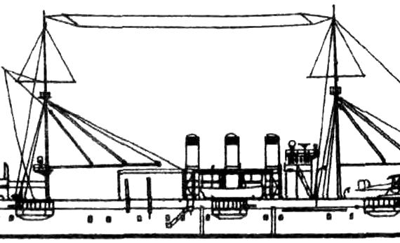 Корабль NMF Foudre (Seaplane tender] (1914) - чертежи, габариты, рисунки